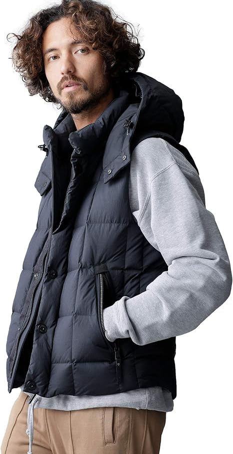 Amazon Co Jp ナノ ユニバース Nano Universe 西川ダウン カグラベスト Xl ブラック Nano Universe 服 ファッション小物