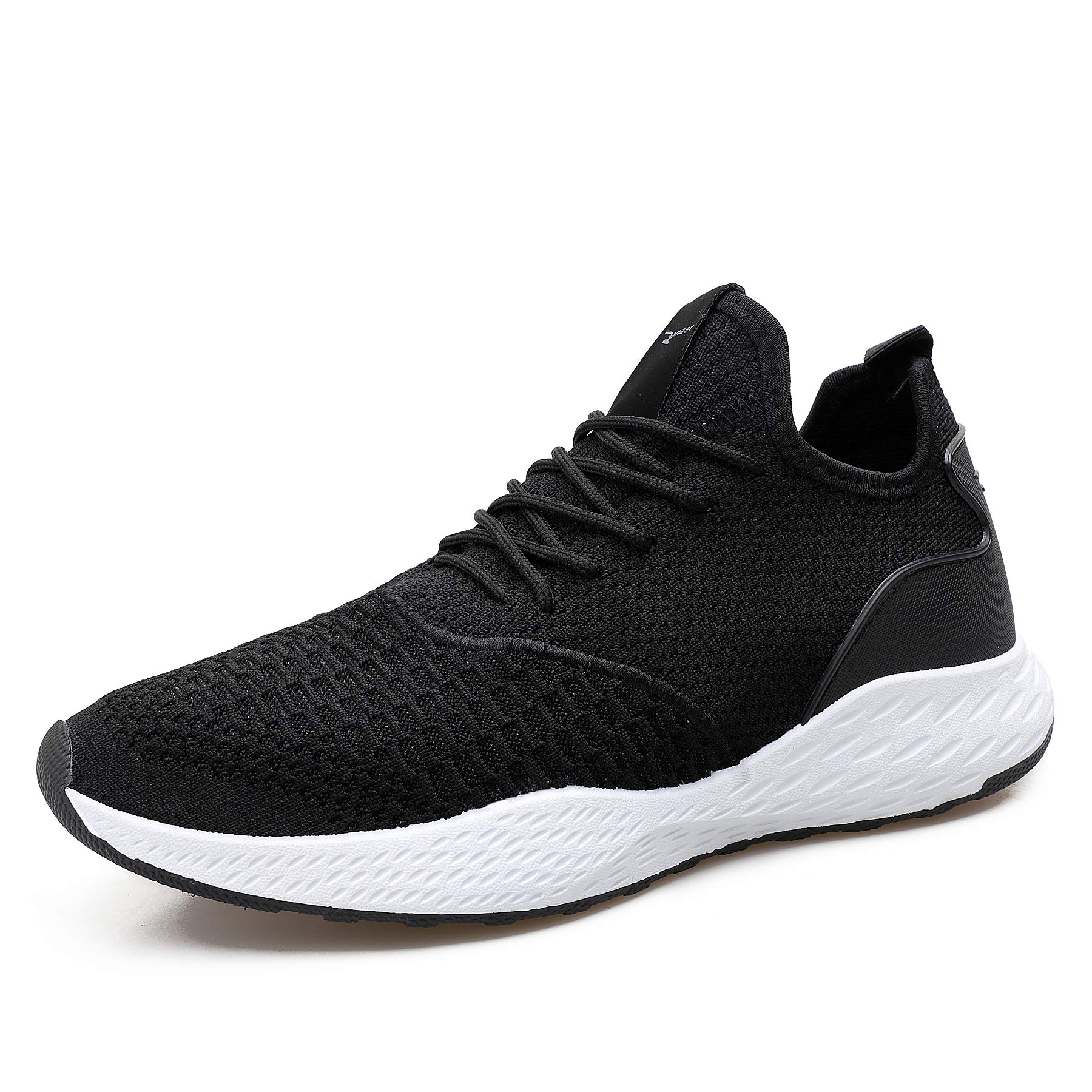 WELMEE Men's Knit Comfortable Breathable Casual Sneakers Lightweight