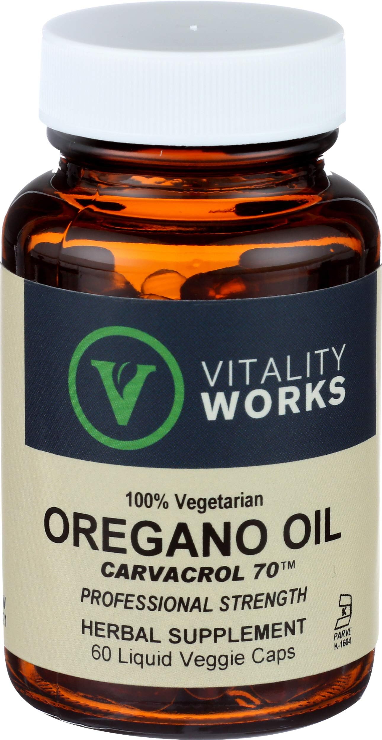 Vitality Works, Oregano Oil, 60 Vegetarian Capsules