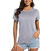 MAGCOMSEN Women's Short Sleeve Quick Dry T-Shirts Wicking Moisture Workout Athletic Running Shirts