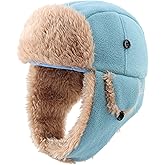 Connectyle Toddler Boys Kids Fleece Trapper Winter Hat with Ear Flaps Warm Hat