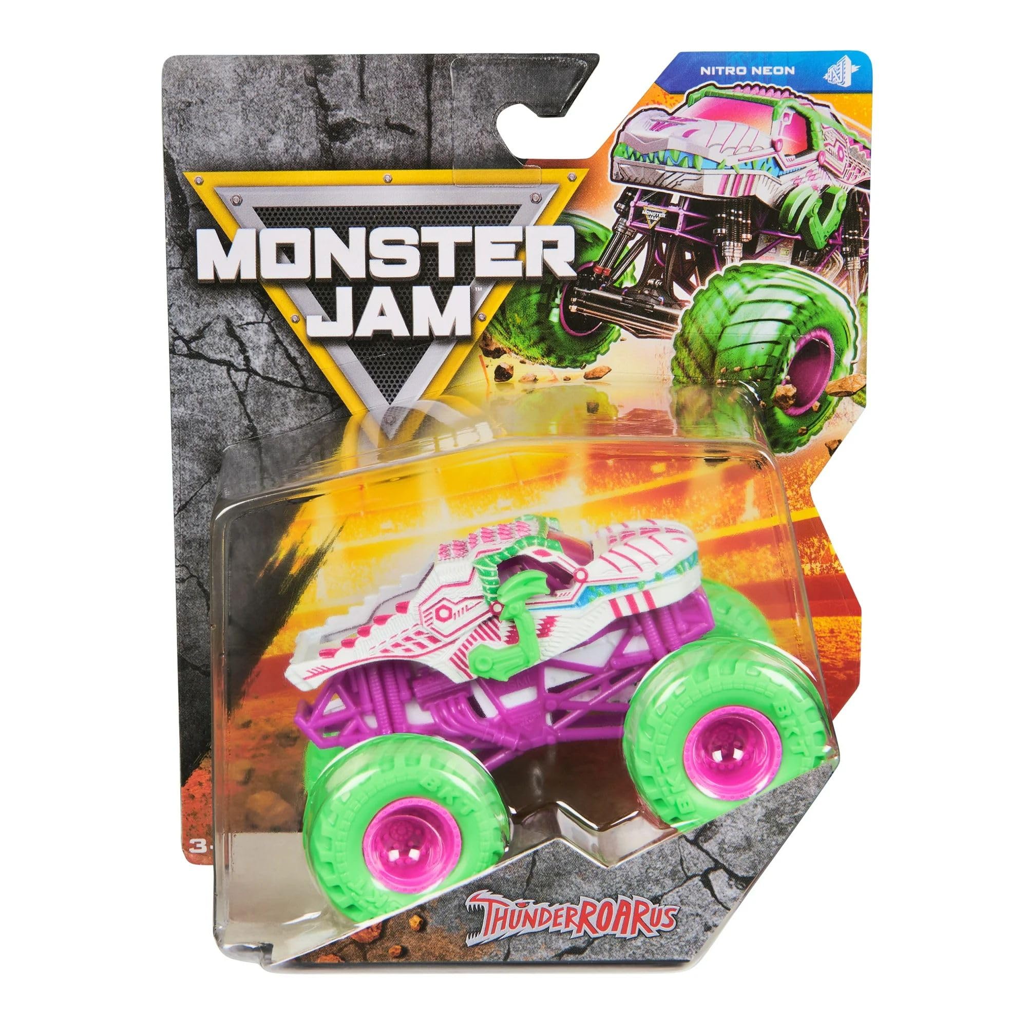 Monster Jam 2025 Official 1:64 Diecast Truck Series 42 Nitro Neon ThunderROARus