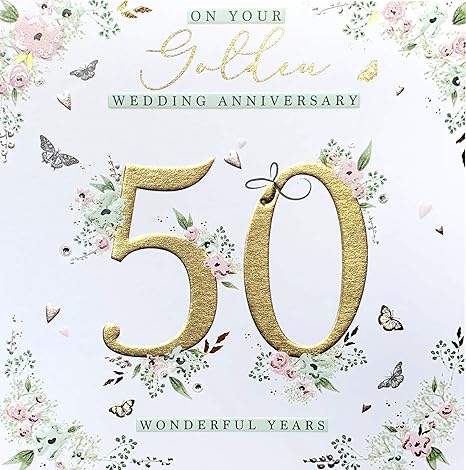 Anniversary Stationery Office Supplies 100177 0 1 Uk Greetings 50th Wedding Anniversary Card Golden Wedding Anniversary Card Anniversary Card Couples On Your Anniversary Card Golden Wedding Anniversary Gifts 50 Year Anniversary