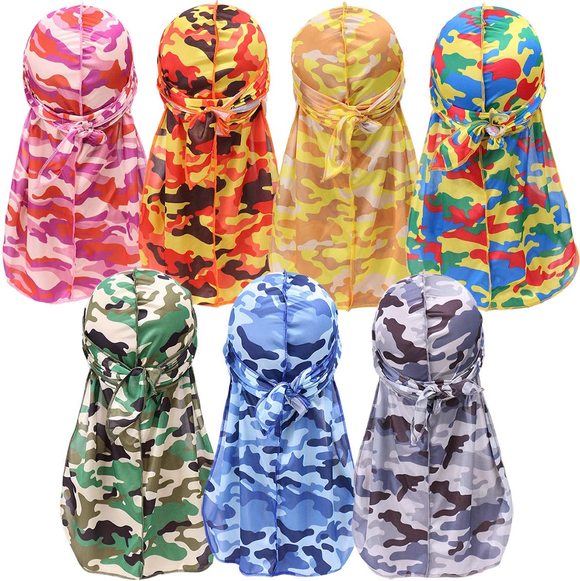 Durags for Men Women,Silky Velvet Du-rag for 360 Waves Multipack