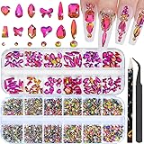HNUIX Nail Rhinestones - 3D Multi Shape