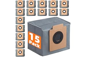 X10 Pro Omni BBT BAMBOOST Dust Bags 15 Pack Replacement for Eufy X10 Pro Omni, X8 Pro Robot Vacuum Self-Empty Station, High-Capacity Replacement Parts