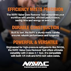 NAVAC NVR1 Valve Core Removal Tool - Fast Recovery