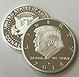 Aizics Mint President Donald Trump 2016 Silver Plated Eagle Novelty 30mm Coin