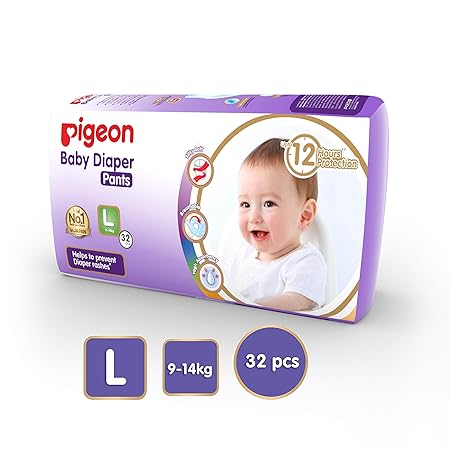 Pigeon Ultra Premium Large Diaper Pants (32 Count)