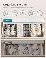 SONGMICS 8 Drawer Dividers Underwear Organizer Dove Grey RUS008G01 view 3