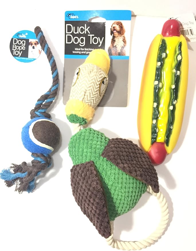Pet Supplies Duke's Pet Products Dog Toys Kit for Medium & Large Dogs