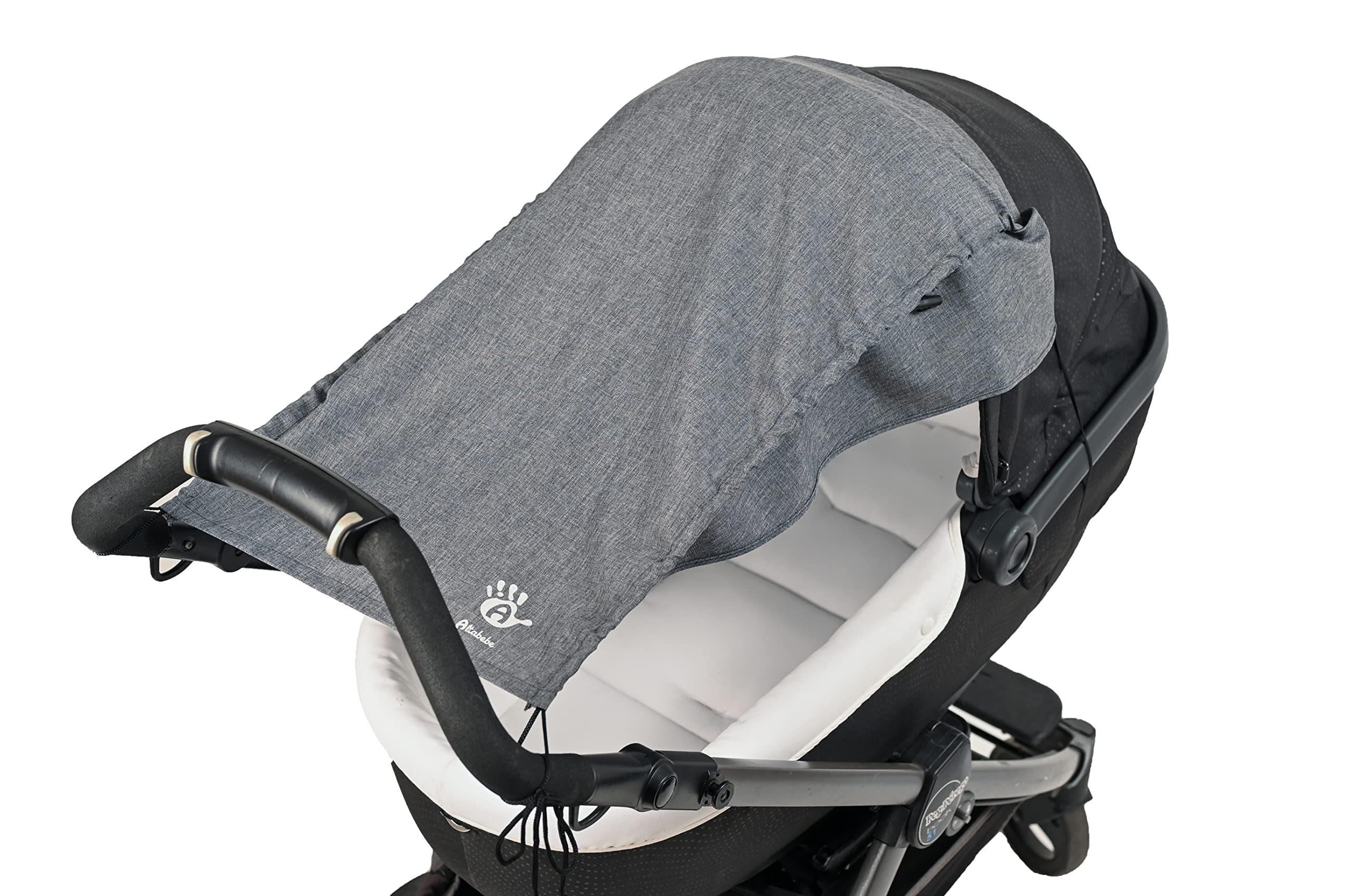 Lifeline Sun Shade Sail with Side Protection for Prams/Buggies Dark Grey