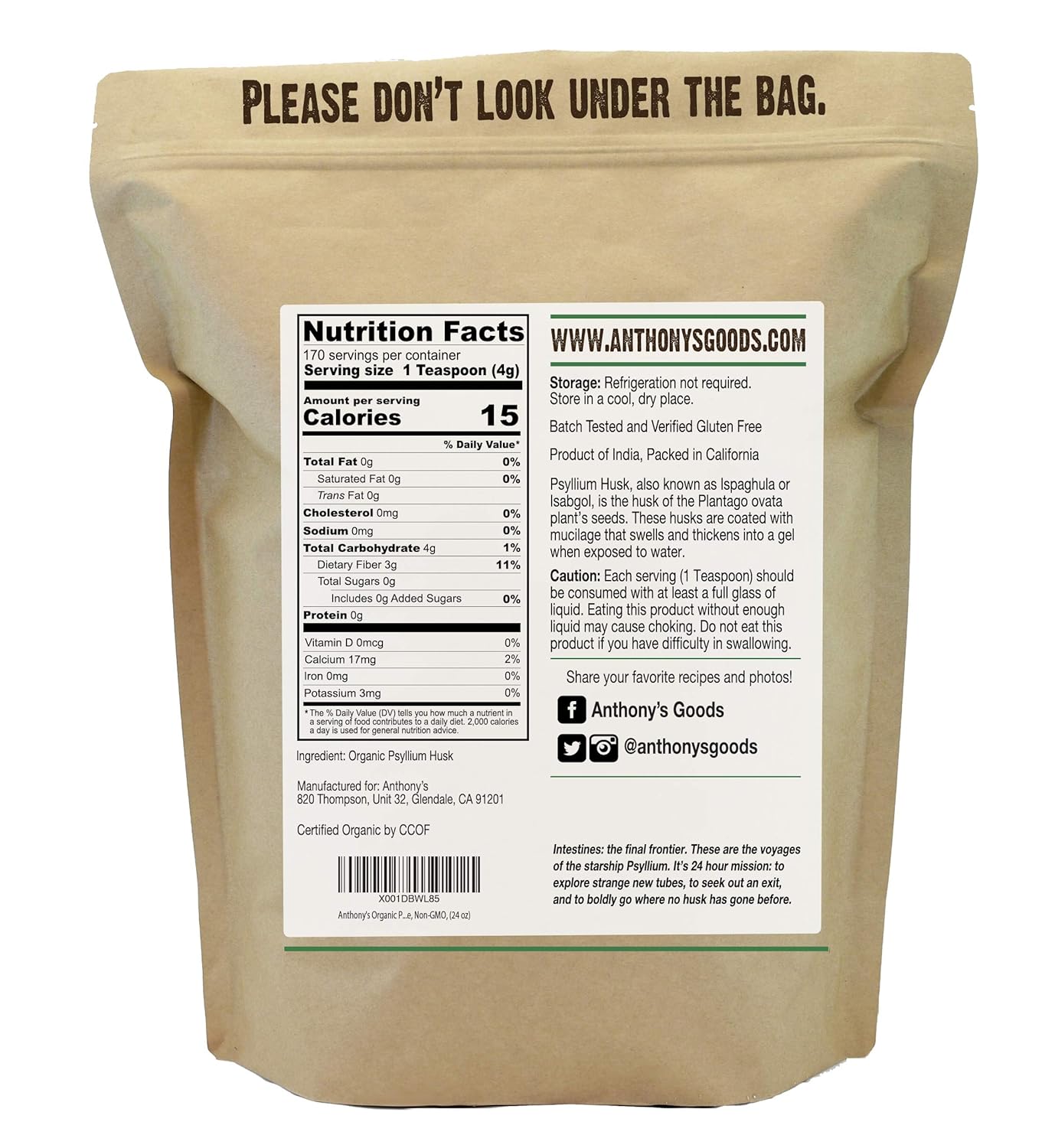 35 Psyllium Husk Nutrition Label Label Design Ideas 2020