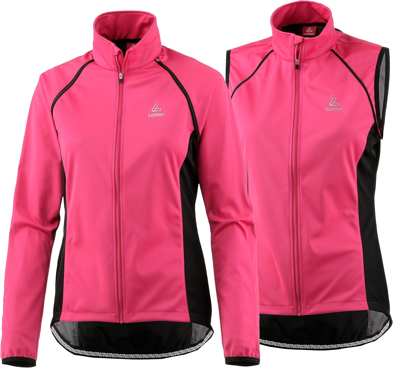 pink cycling jacket