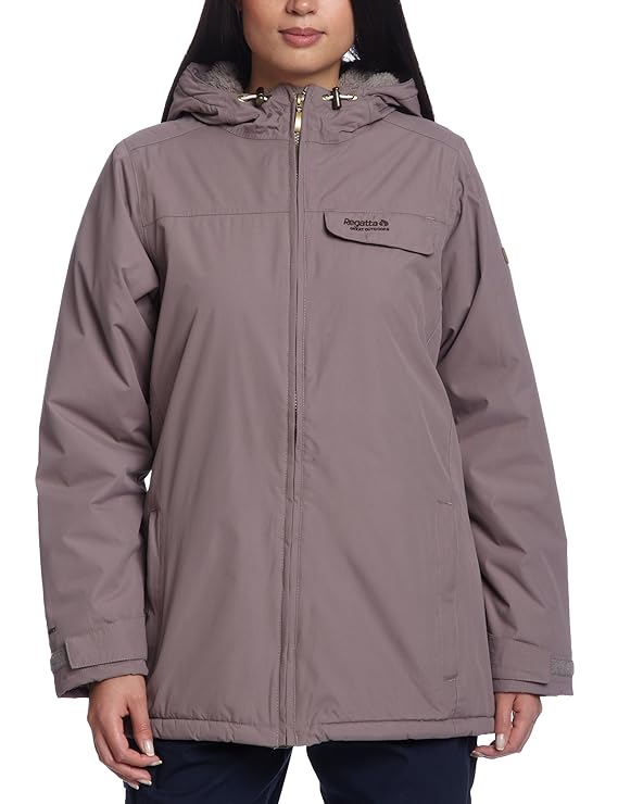 Regatta Women's Huski Padded Waterproof Jacket Coconut, Size 10