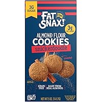 Fat Snax Low-Carb Crunchy Mini Keto Cookies, Snickerdoodle, 5 Ounce (Pack of 6), Almond Flour Cookies, Certified Gluten-Free,