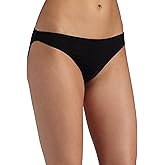 Only Hearts Women's Organic Cotton Bikini Panty, Black, Large