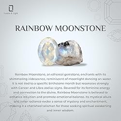 LUSTRE AND LIGHT Oval Shape Natural Rainbow