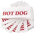 Retro, Eco-Friendly Hotdog Wrapper Sleeves 100 Pack. Super Durable and Grease Resistant, Turn a Party into a Carnival with Pa