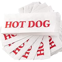 Retro, Eco-Friendly Hotdog Wrapper Sleeves 100 Pack. Super Durable and Grease Resistant, Turn a Party into a Carnival with Pa