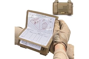 LIVANS Map Case Tactical Arm Sleeve QB Wristband Map Pouch Tactical Armband Sleeve Military Arm Wrist Pouch Document DOPE Card Holder for Shooting Rescue Field Measurement, Include Flag Patch