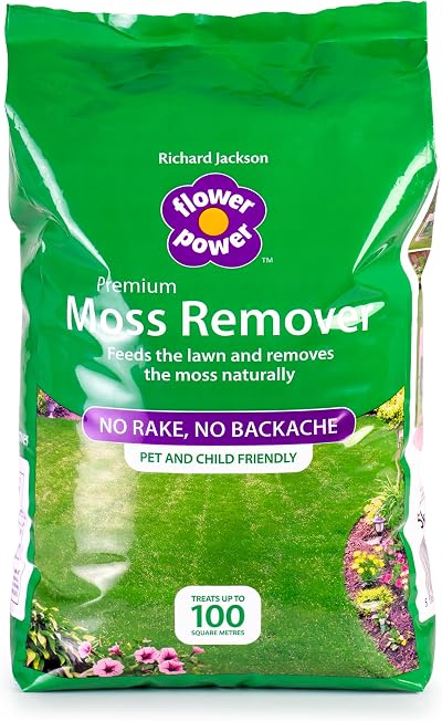 Flower Power Moss Remover & Lawn Feeder 5kg Organic High Potash