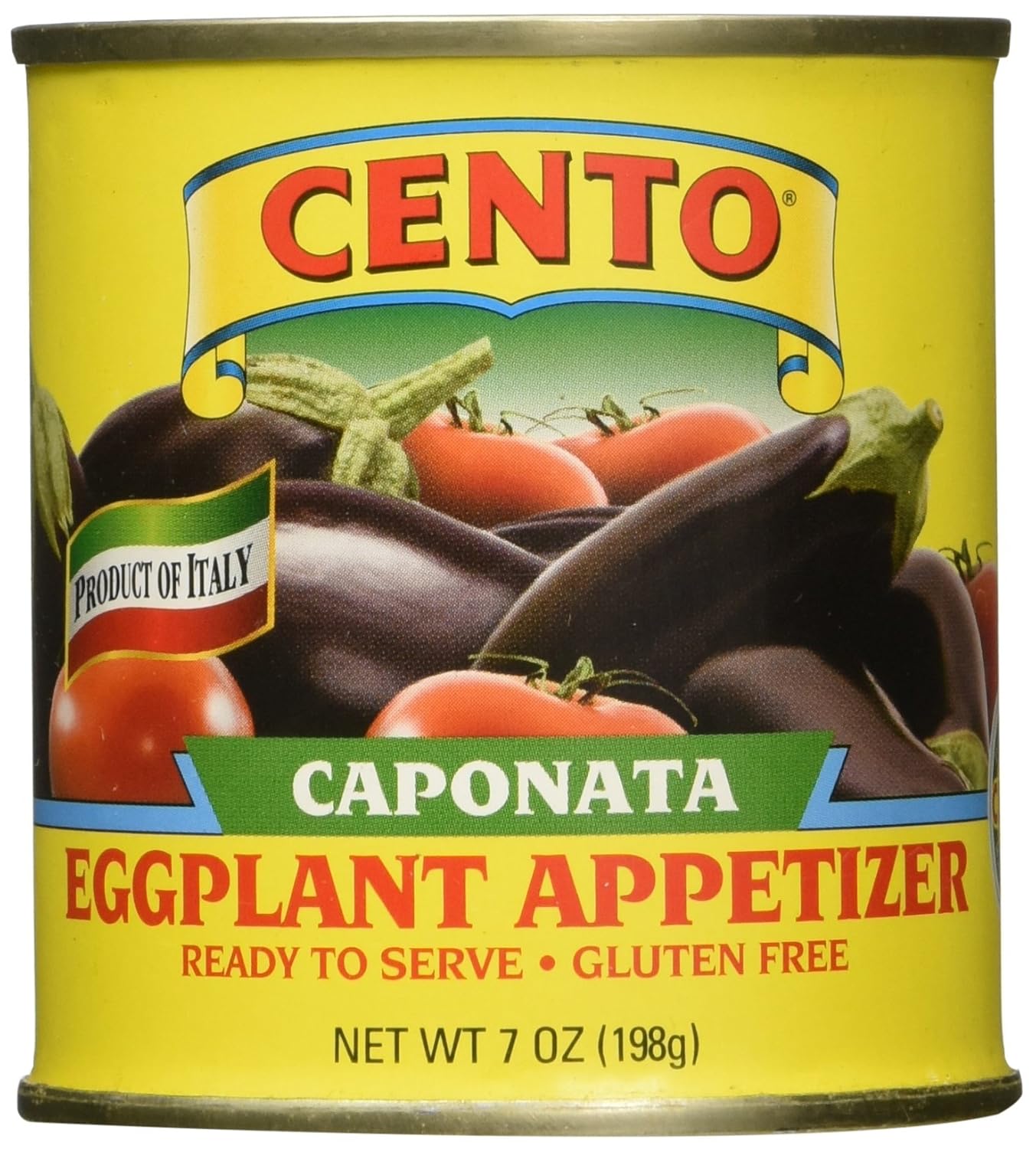 Cento Caponata Eggplant Appetizer, 7.0 Oz. Cans (Pack of