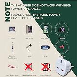 MOBIBAY Pack of 2 Travel Adaptor UK to EU Plug Adapter 3 Pin to 2 Pin view 6