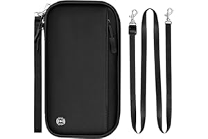 BKNOOU Passport Holder Family Rfid Blocking Travel Document Organizer,Travel Passport Wallet Waterproof Multiple Passport Holder for Traveling,Passport Organizer for Men Women