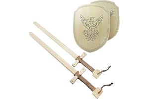 Adventure Awaits! Wooden Toy Sword and Shield Set for Kids | 2 Pack
