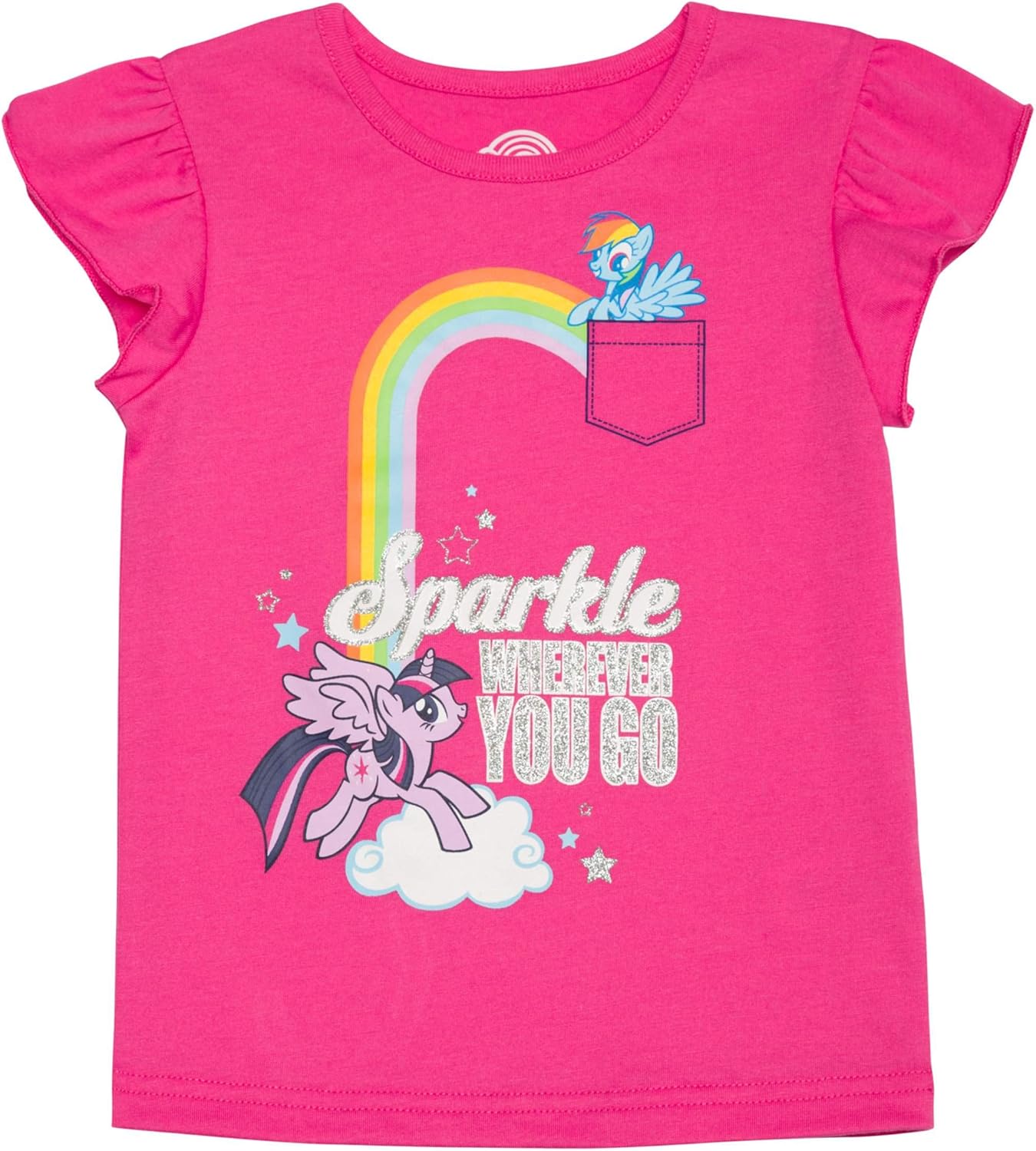 My Little Pony Sparkle Wherever You Go Toddler Girl Flutter Sleeve T-Shirt