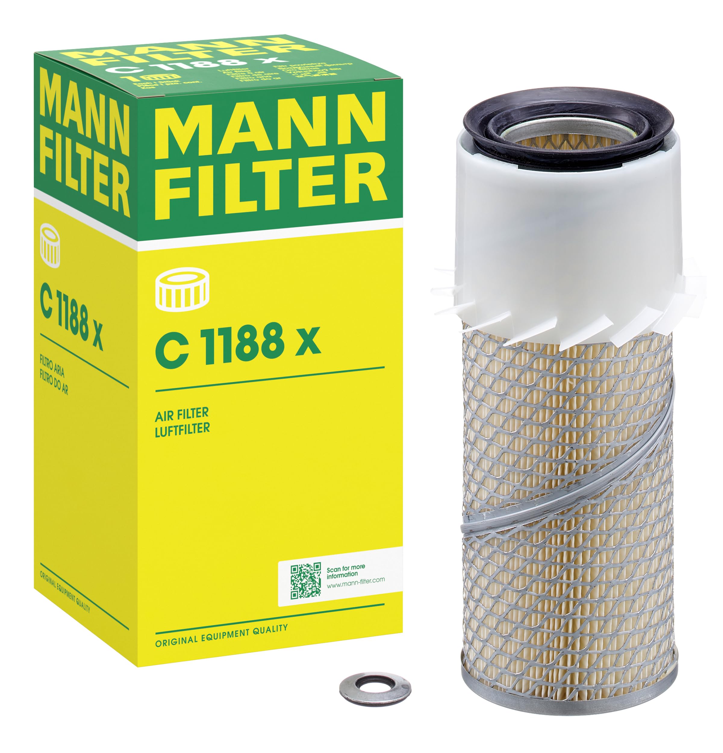 MANN-FILTER C 1188 x Air Filter - for Off-Highway Applications