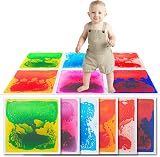 Art3d Colorful Liquid Sensory Floor Tiles 11.8 x 11.8 6 pcs