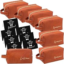 Amylove 7 Sets Groomsmen Toiletry Bag for Men Groomsman Gifts ...