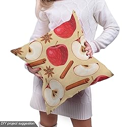 Ambesonne Fruits Fabric by The Yard, Quartered and