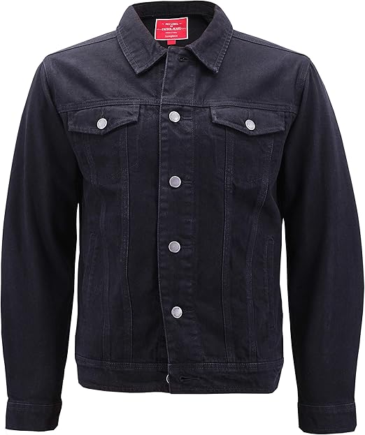 faded red denim jacket