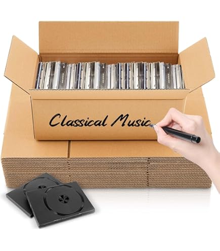 Amazon.com: (10) Cardboard DVD Work Boxes/Trays for DVDs in