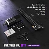 FIFINE Gaming Microphone Kit XLR/USB with Boom Arm RGB Mute Gain AM8T view 8