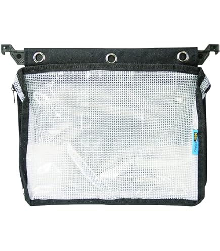 Amazon.com : Expanding Zipper Pouch, Clear/Black - 13 in x