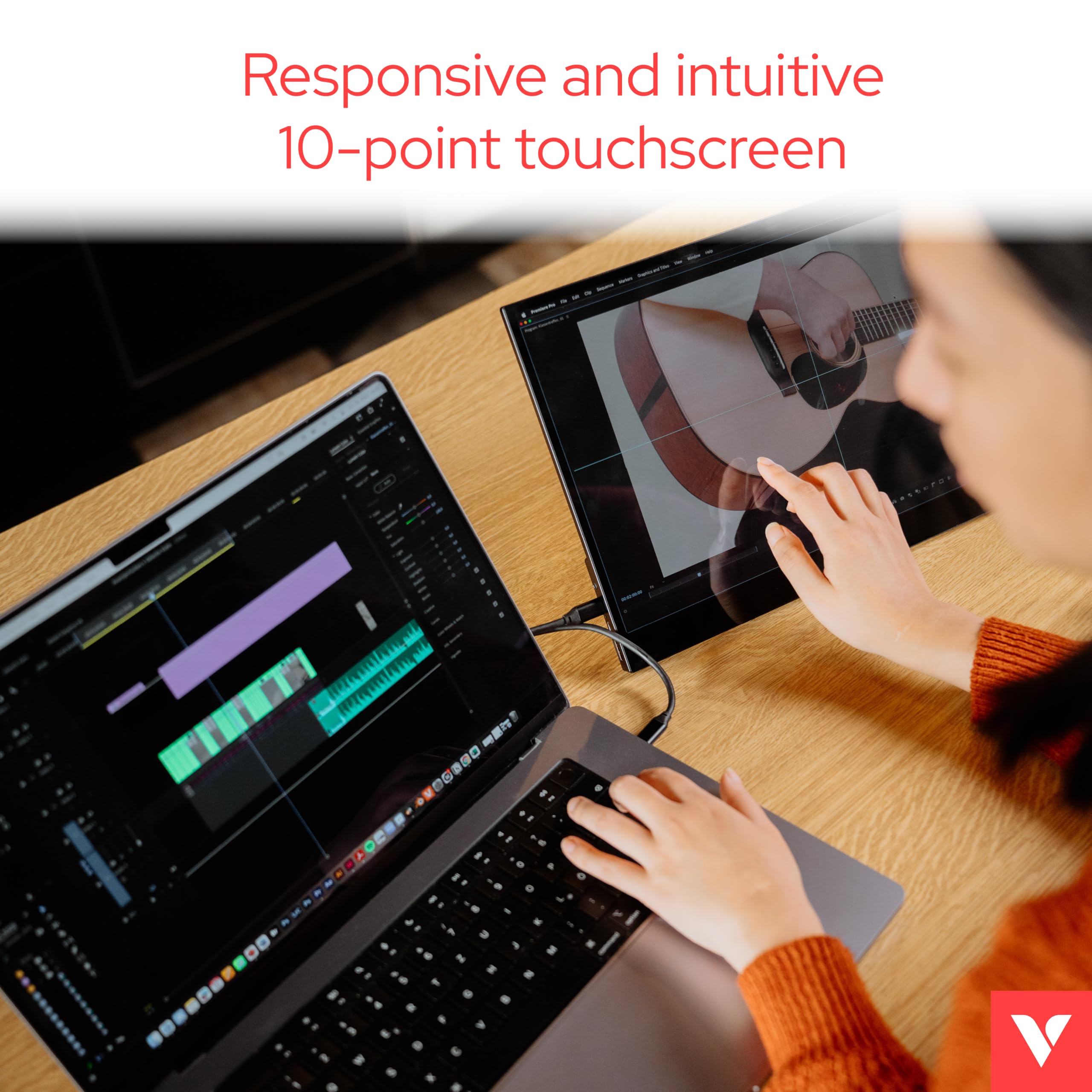 Verbatim Portable Touchscreen Monitor 17.3