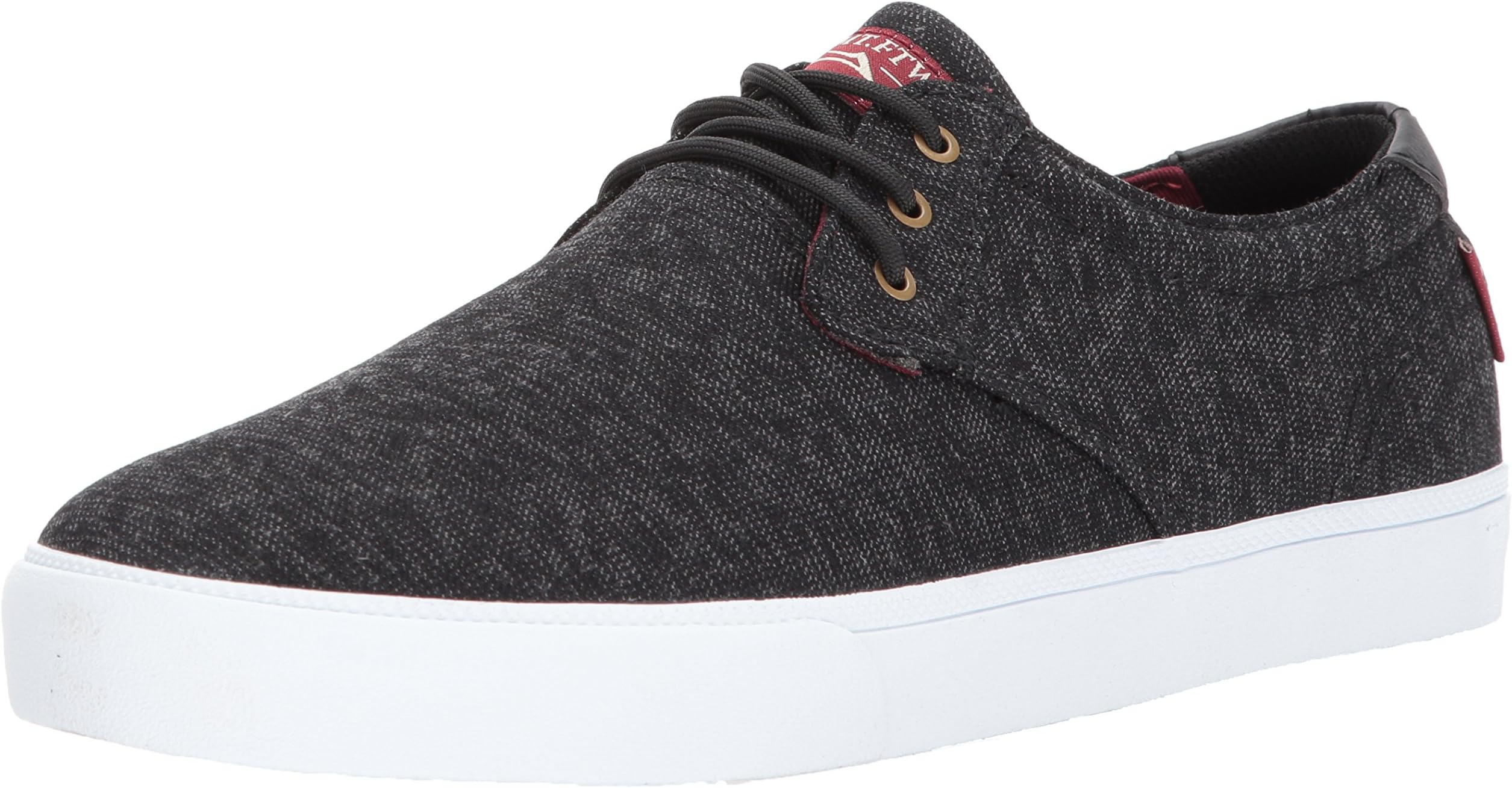LakaiMen's DALY Skate Shoe, Black Textile, 7 M US