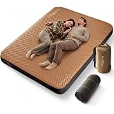Lost Horizon Option3 Self-Inflating Foam Camping Mattress, Queen, 4.5" | Air &amp; Foam Comfort, Adjustable Firmness, R13 Insulation, All-season ready, Sleeping Pad with Pump