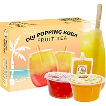 Amazon.com: Boba Cuppa Bursting Boba Mango and Strawberry Popping ...
