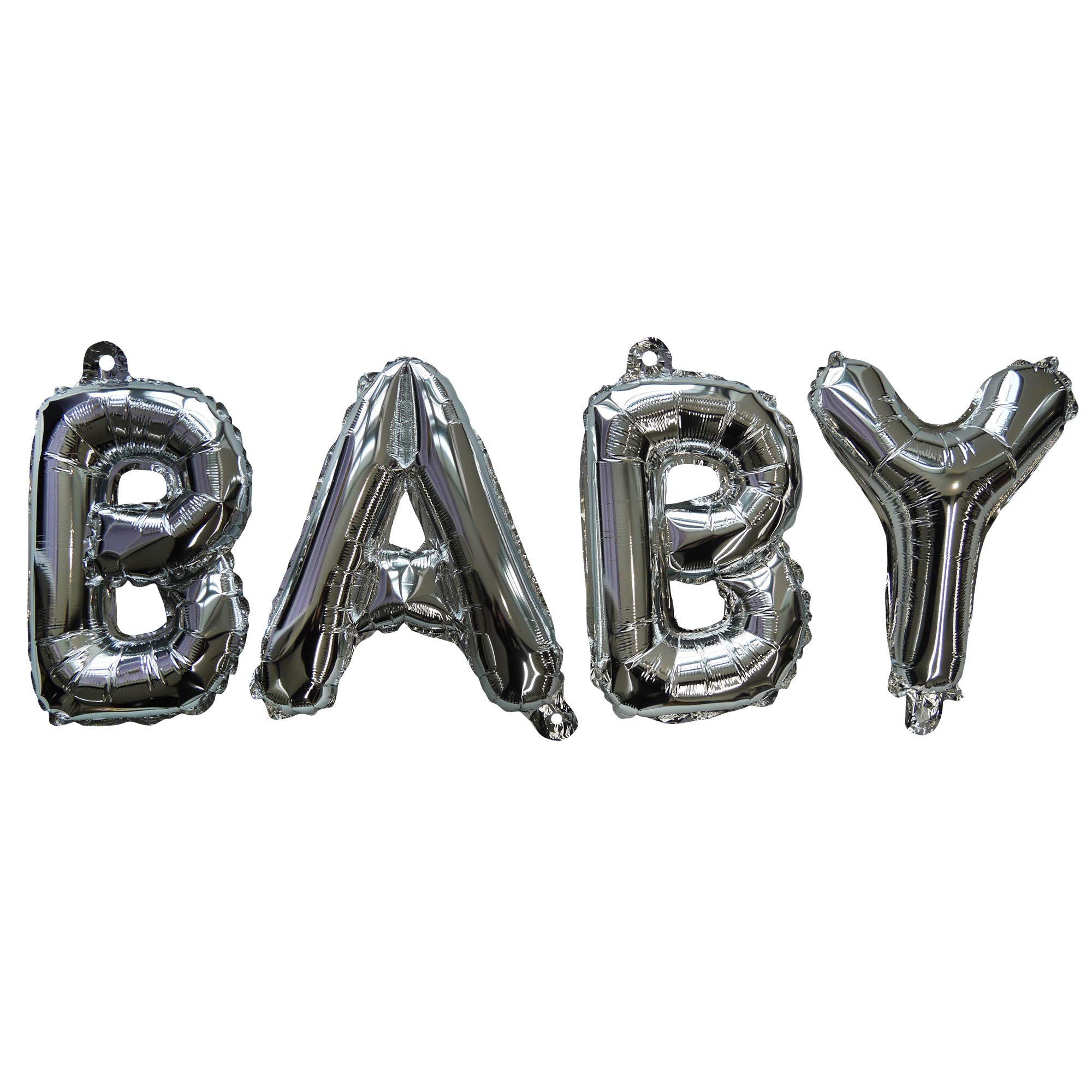 Baby Shower Baby Foil Balloon- Silver Balloons