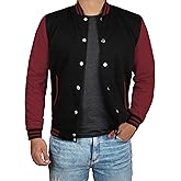 Decrum Varsity Jacket Men - High School Baseball Letterman Style Bomber Jackets For Men
