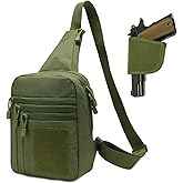 SXJWISHES Tactical Sling Chest Bag Concealed Carry Bags with Gun Holder EDC Shoulder Crossbody Casual pack