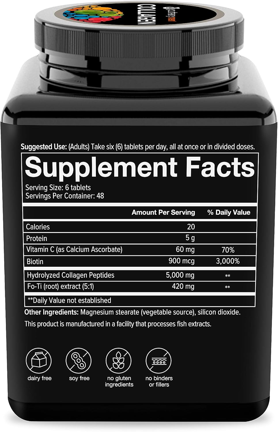Youtheory Men's Collagen Advanced with Biotin, 290 Count (1 Bottle): Health & Personal Care