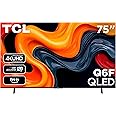 TCL 75-Inch Class Q6 QLED 4K Smart TV with Fire TV (75Q651F, 2025 Model), Dolby Vision, HDR PRO+, Dolby Atmos, Alexa Built-in