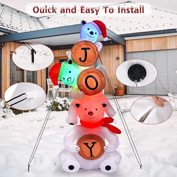 OUTDOOR CHRISTMAS INFLATABLES DECORATION POLAR BEAR, PALLET OF PRODUCT