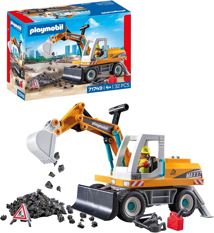 | Action Heroes | Gran Excavadora | Juguetes de construcción para niños | Set de Excavadora | para niños a Partir de 4 años | 71749 — foto 1 de 6